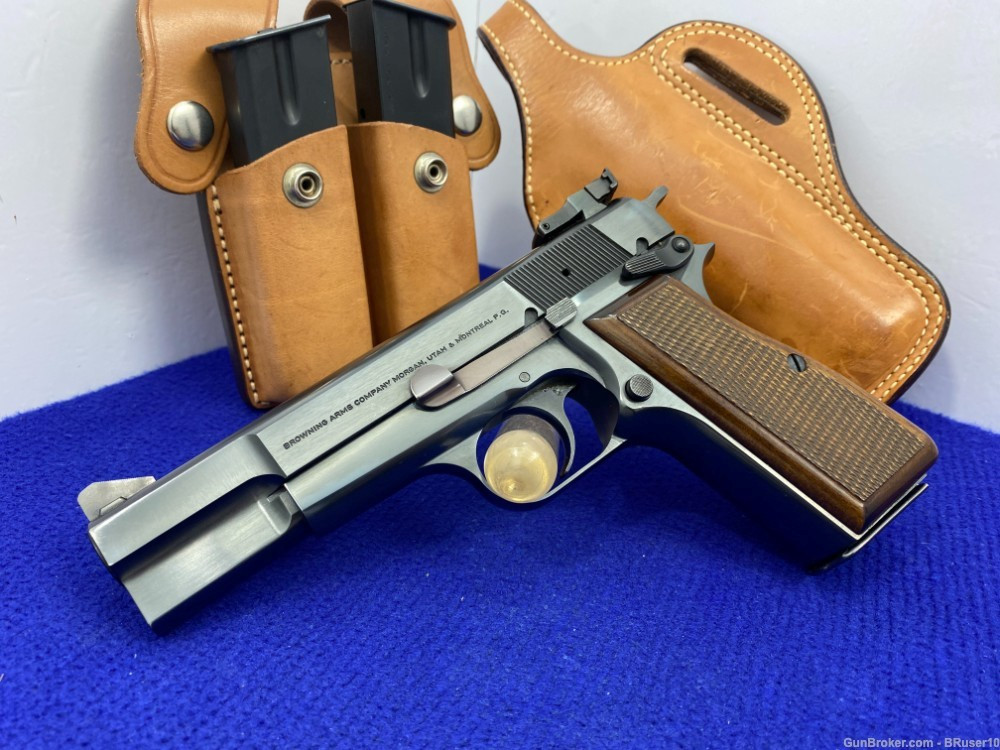 SOLD* 1990 Browning Hi-Power 9mm Blue 4 5/8