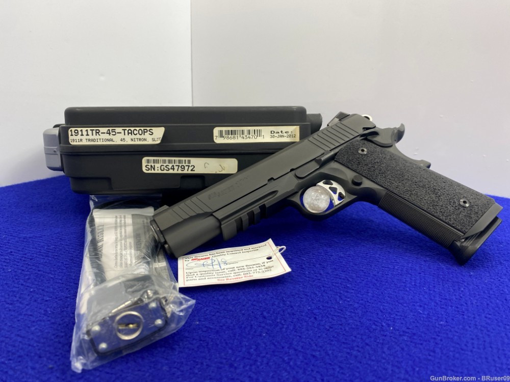 SOLD* 2012 Sig Sauer 1911 Traditional Tacops .45 ACP *FIRST YEAR