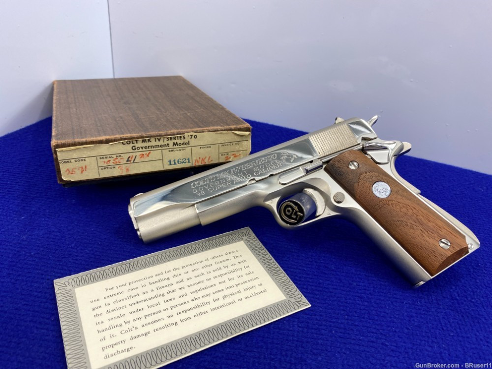 SOLD* 1972 Colt Government MKIV/Series 70 .38 Super *DESIRABLE