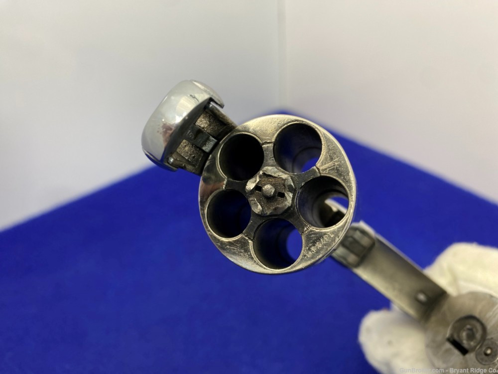 SOLD* Smith Wesson .38 Safety Hammerless 4th Model Nickel *FABLED