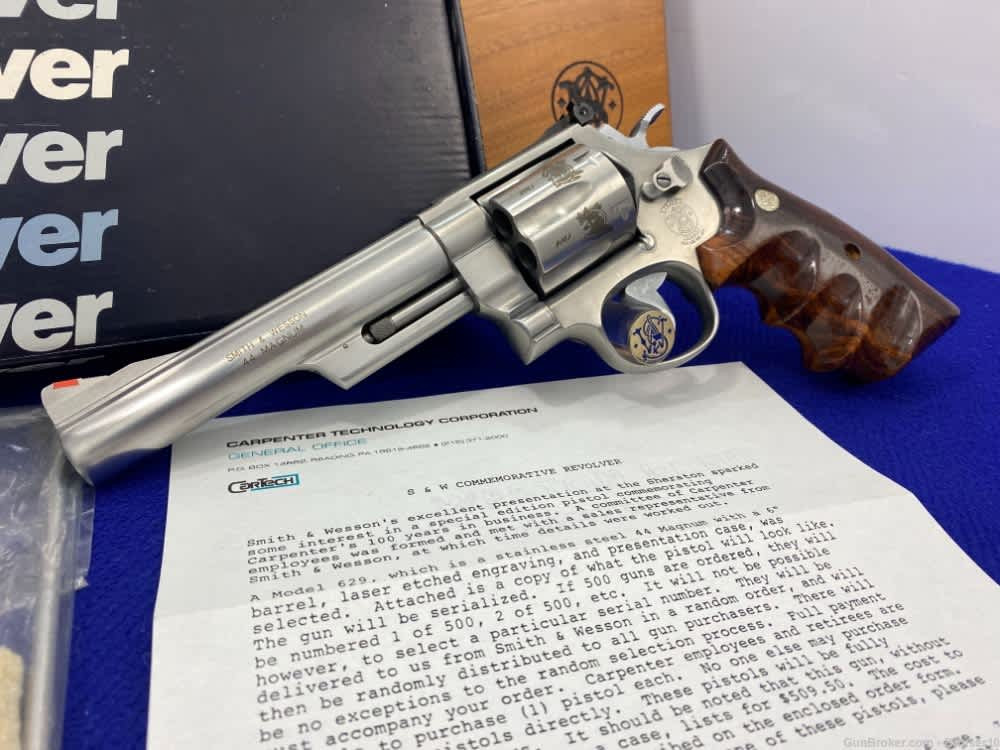 SOLD* Smith Wesson 629-3 44mag *CARPENTER TECH. CORP. 100th ANNIV