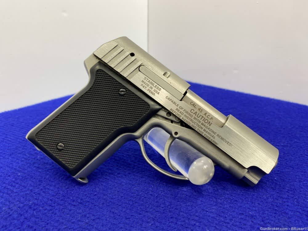 中古 美品 R.E.G. O-K ALL STAINLESS 45 SOLD* AMT Backup .45 ACP Stainless *EXCELLENT LARGE FRAME SEMI