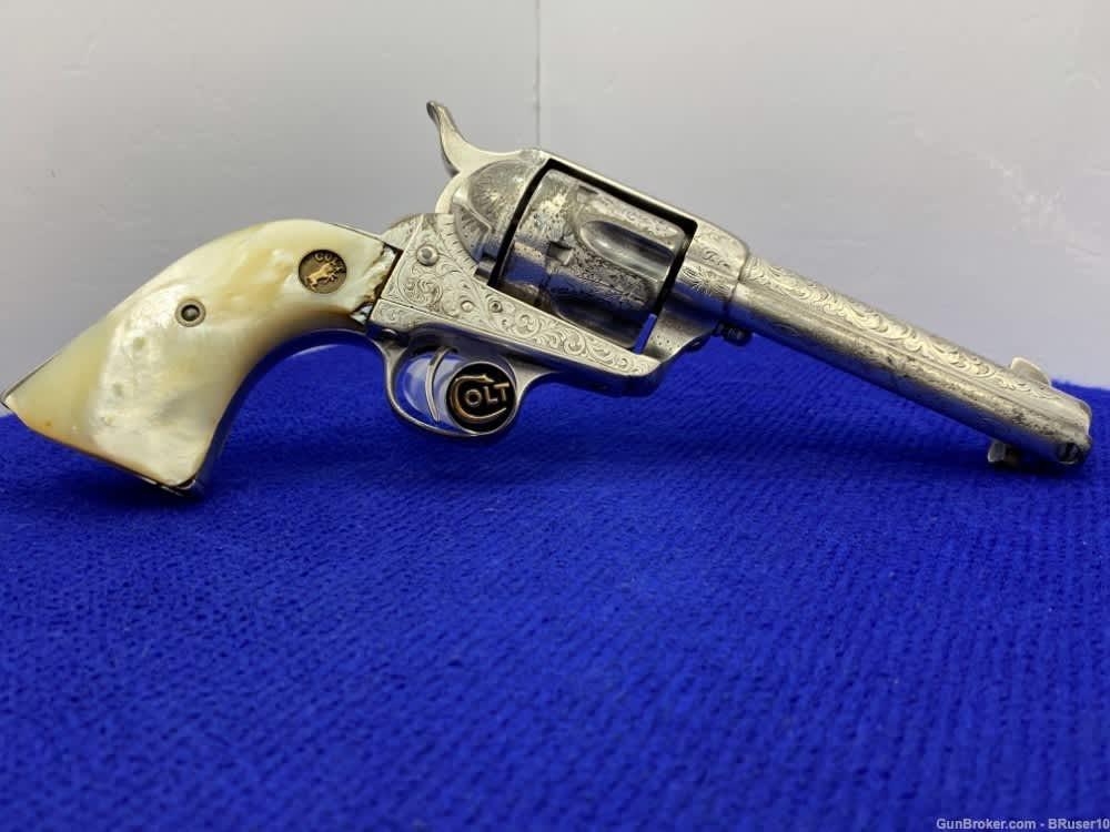 SOLD* 1891 Colt Single Action Army 1st Gen Nickel *1 of only 421