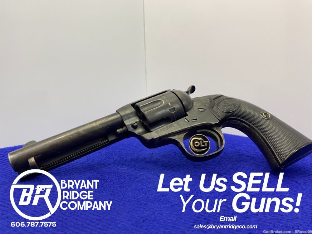 SOLD* 1907 Colt Bisley Model .45 Blue 4.75
