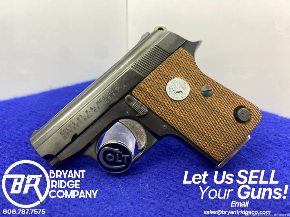 SOLD* 1973 Colt Automatic .25 ACP Blue *DESIRABLE AMERICAN MADE