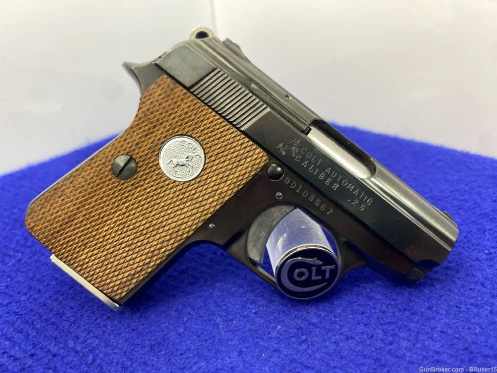 SOLD* 1973 Colt Automatic .25 ACP Blue *DESIRABLE AMERICAN MADE