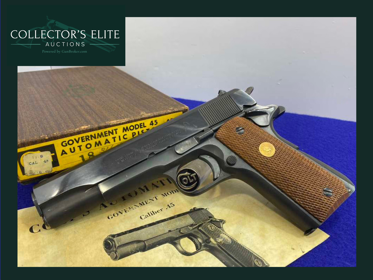 SOLD* 1968 Colt Government .45acp 5