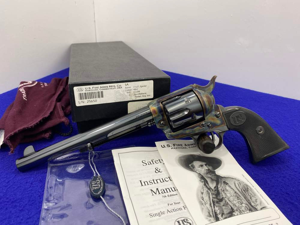 SOLD* USFA Single Action Army 45Colt Blue/CCH *STUNNING SAA REVOLVER*