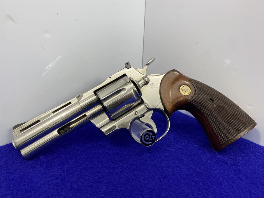 1964 Python *SOLD* 1964 Colt Python .357 Mag Nickel 4
