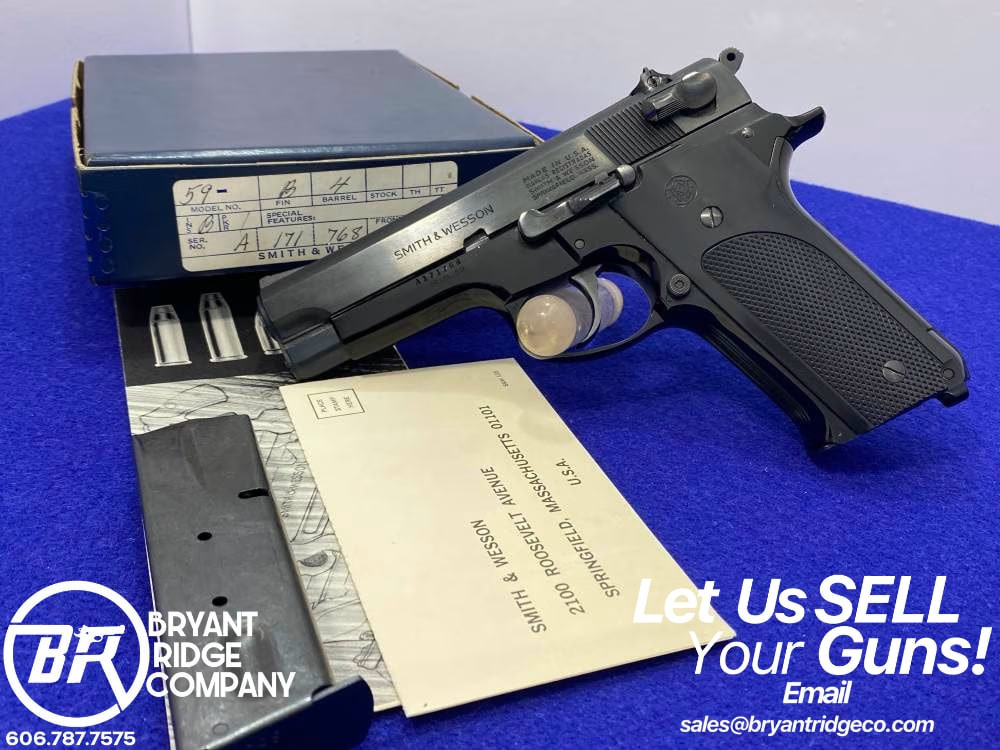 Smith Wesson Model 59 9mm Blue 4