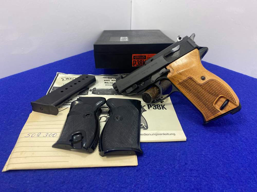 1981 Walther P38-K 9mm Para Black 2 3/4