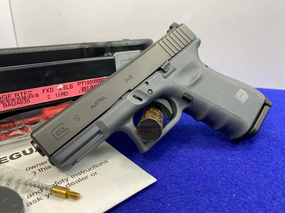 Glock 19 Gen4 9mm Blue 4.01