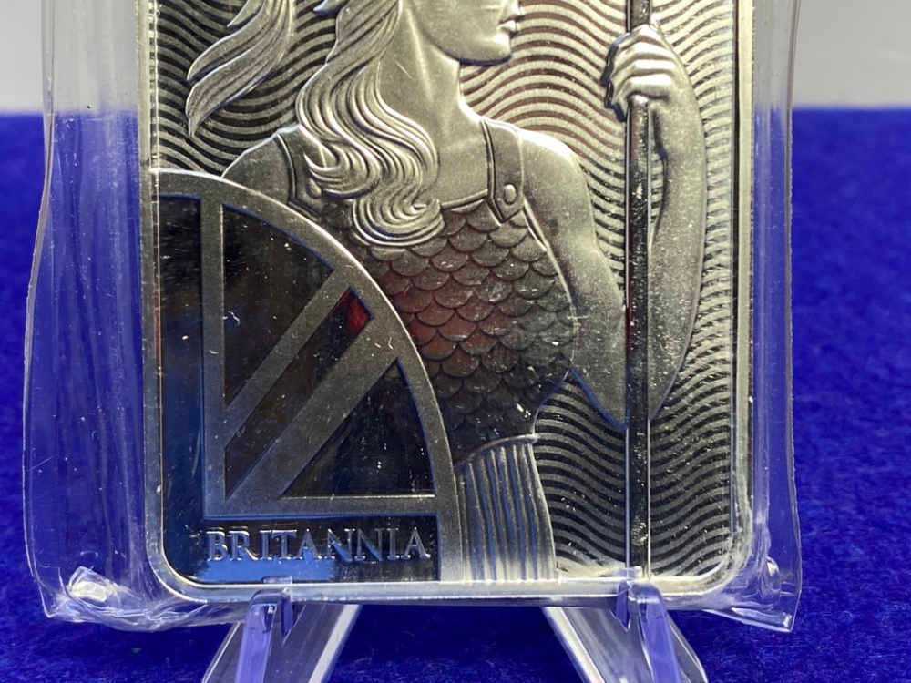1)* The Royal Mint -10oz 999 FINE SILVER BAR- Britannia FACTORY