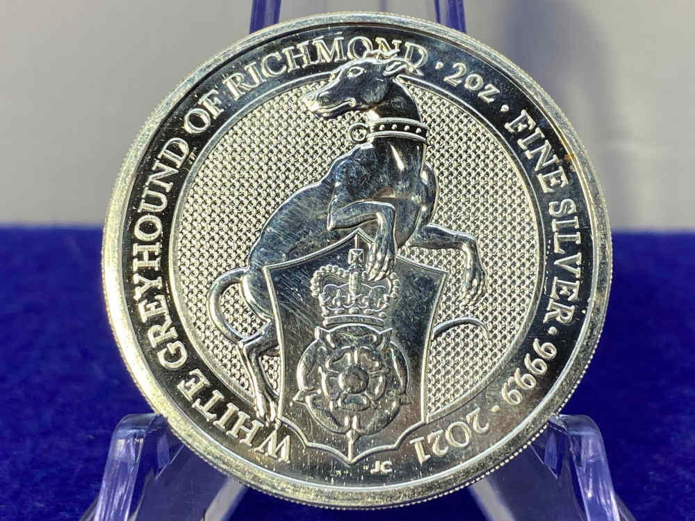 2021 Queen Elizabeth II *White Greyhound of Richmond* 2 TROY OZ