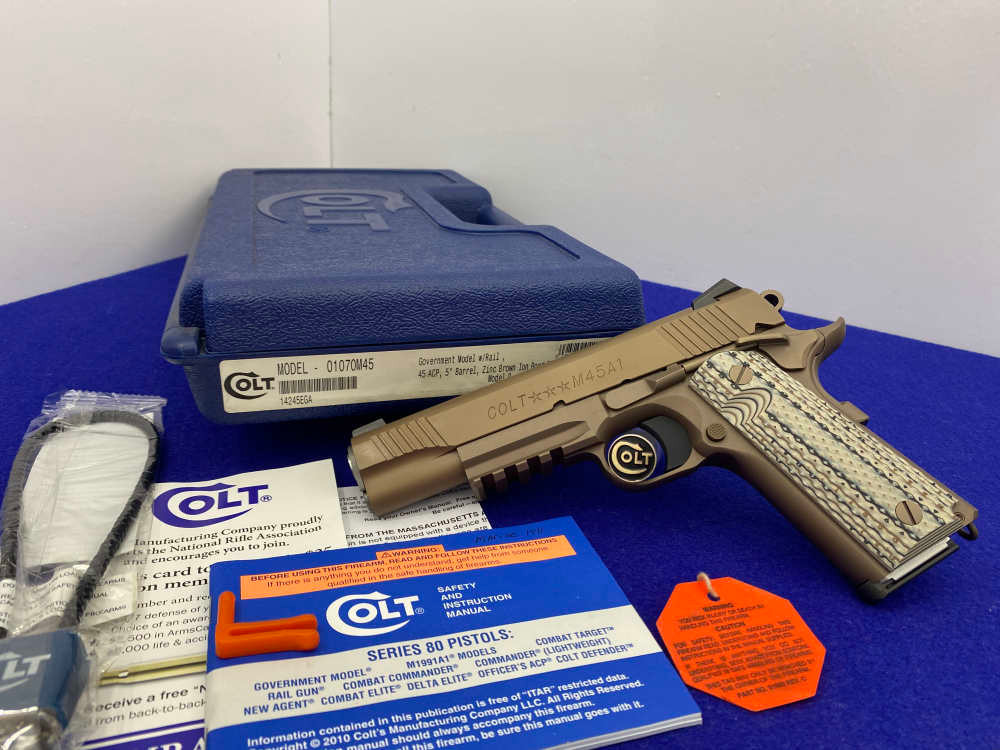 Colt M45A1 .45 ACP Zinc Brown 5