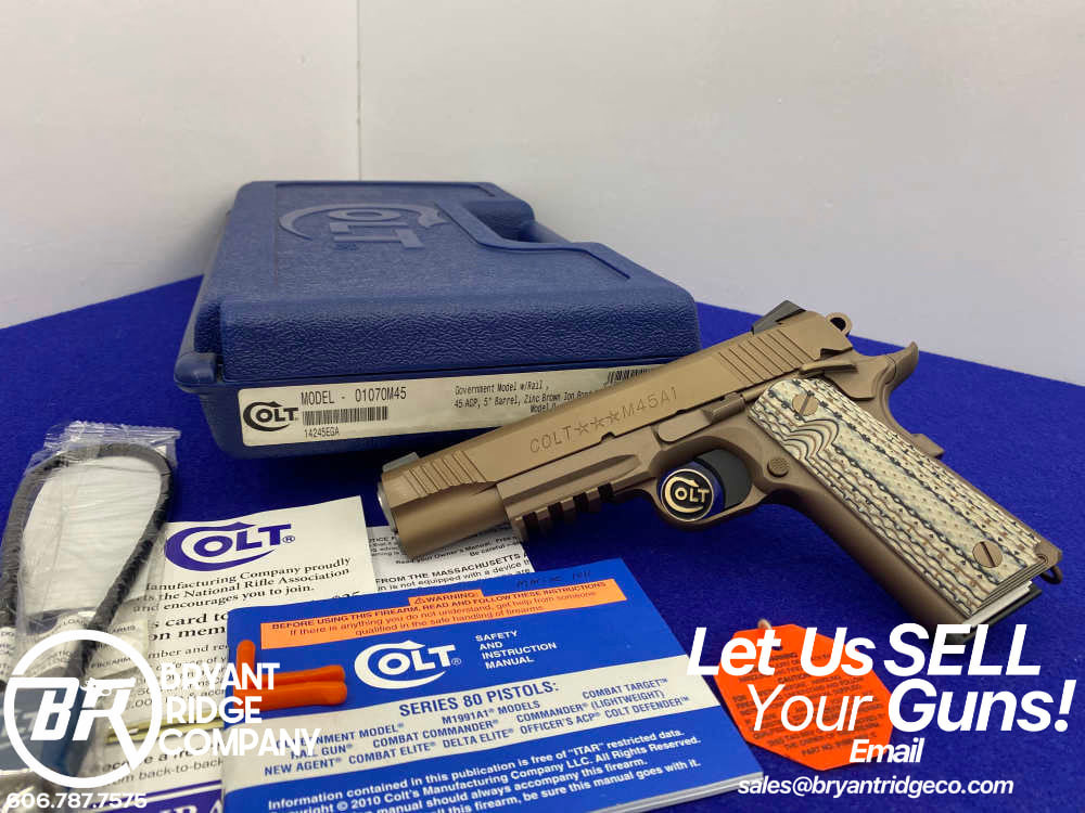 Colt M45A1 .45 ACP Zinc Brown 5