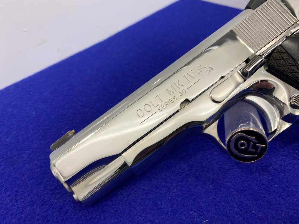 1989 Colt Combat Commander .45 ACP Stainless *STUNNING BRIGHT