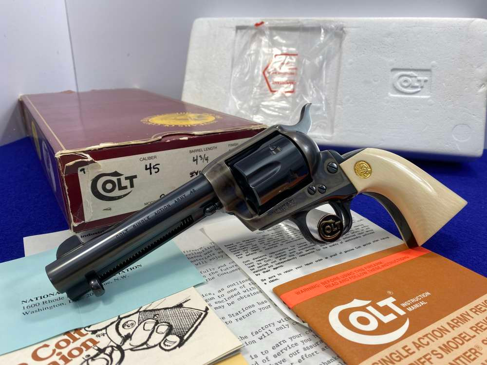 1984 Colt Single Action Army -PRISTINE NEW IN BOX EXAMPLE- Genuine