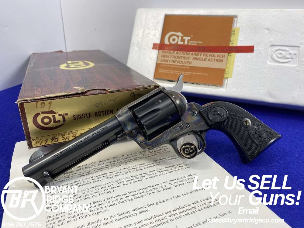 1980 Colt Single Action Army .44Spl *PRISTINE THIRD GENERATION