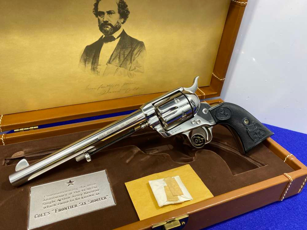 1975 Colt Frontier Six Shooter Nickel .44-40 *100TH PEACEMAKER