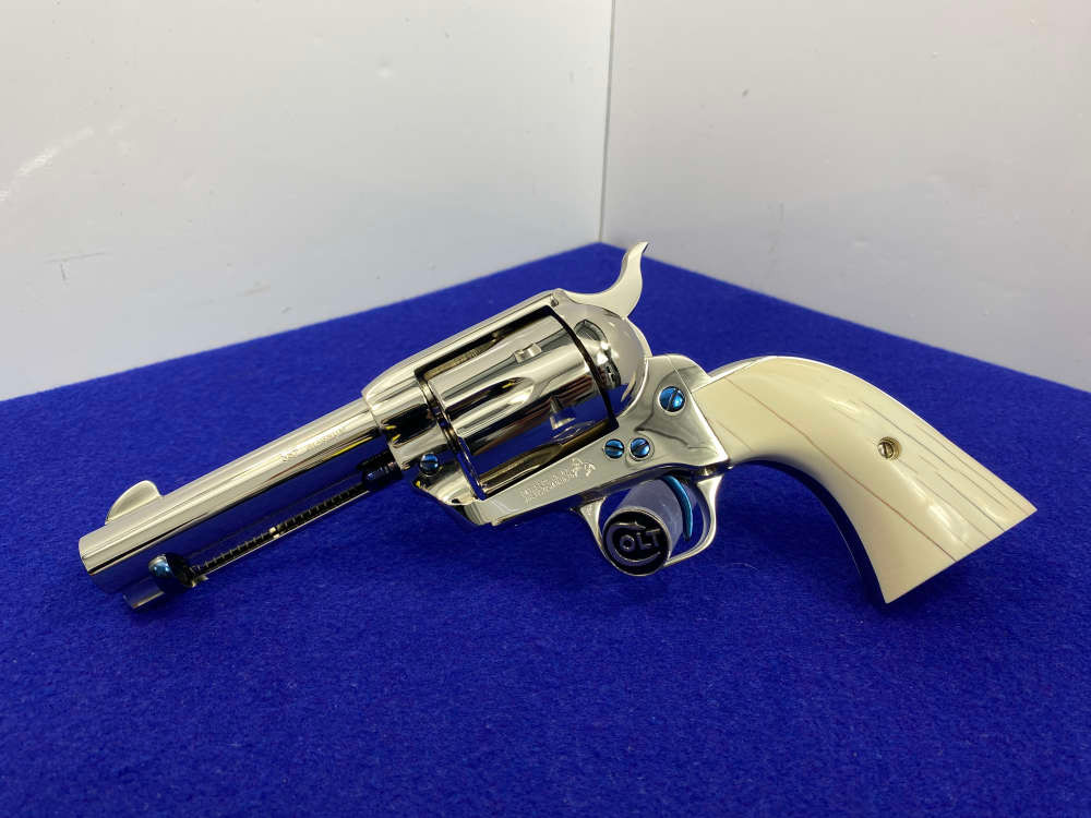 Colt Single Action Army Nickel *DESIRABLE WILKERSON MODEL* RARE 4