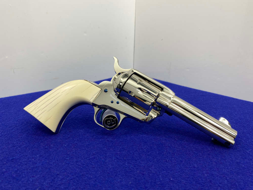 Colt Single Action Army Nickel *DESIRABLE WILKERSON MODEL* RARE 4