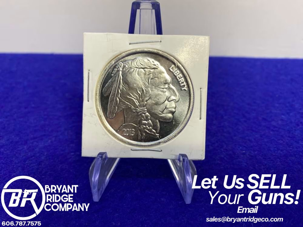 2013 Buffalo Indian Head SILVER Round *.999 PURE SILVER* 1 Troy