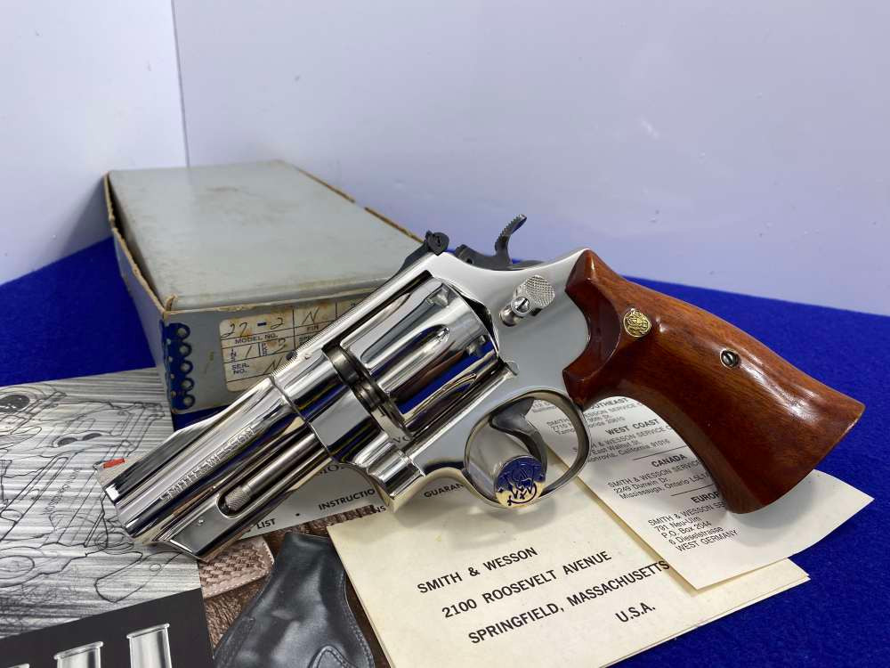 1973 Smith Wesson 27-2 357Mag Nickel 3.5