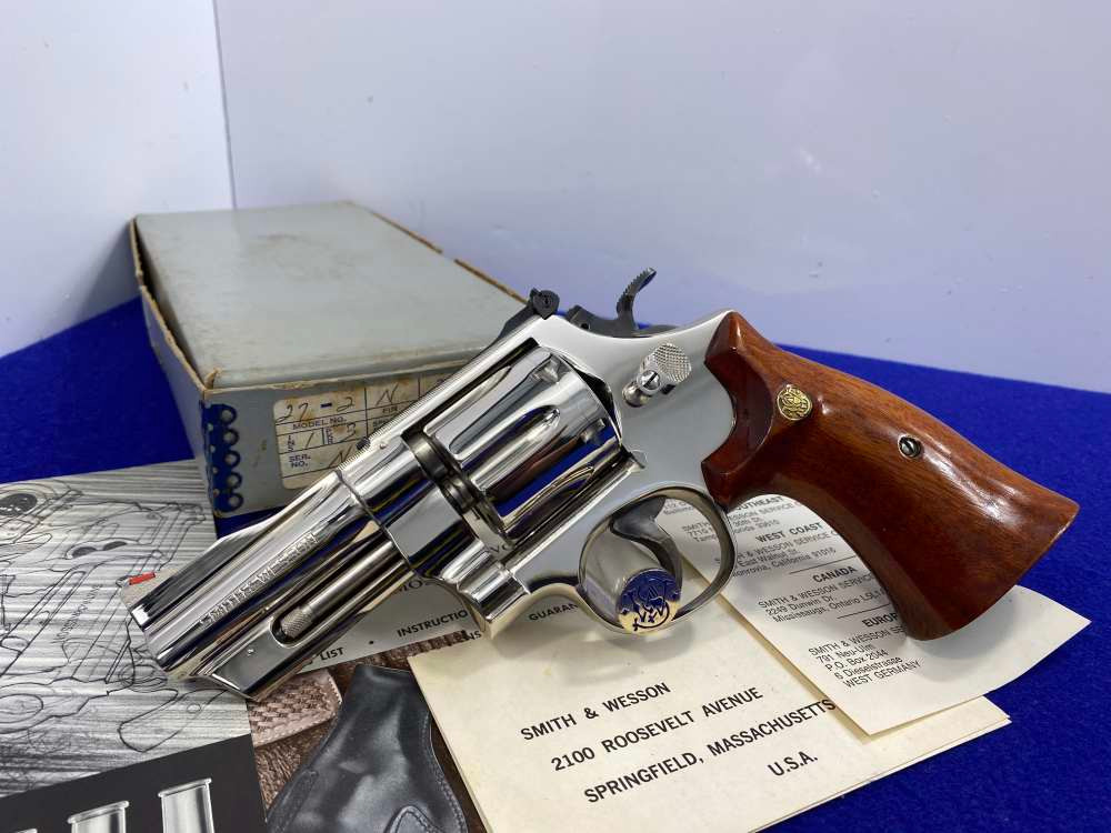 1973 Smith Wesson 27-2 357Mag Nickel 3.5