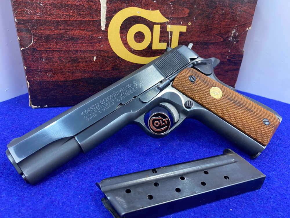 1979 Colt MKIV Series 70 9mm Blue 5