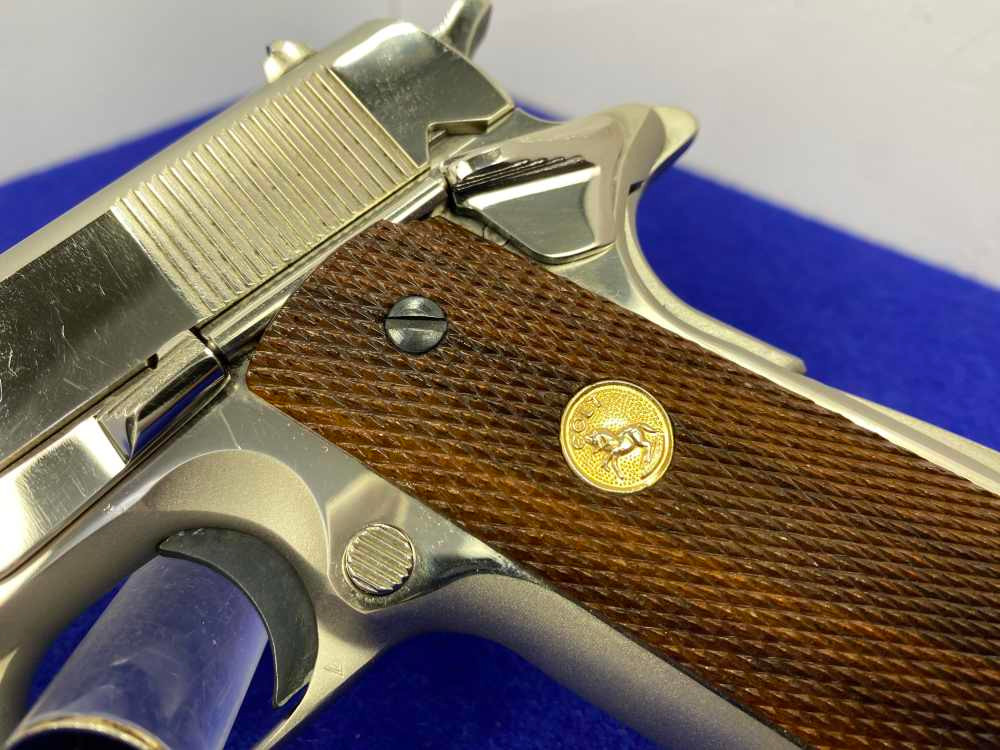 1981 Colt Government Series 70 .45acp *ABSOLUTELY GORGEOUS NICKEL