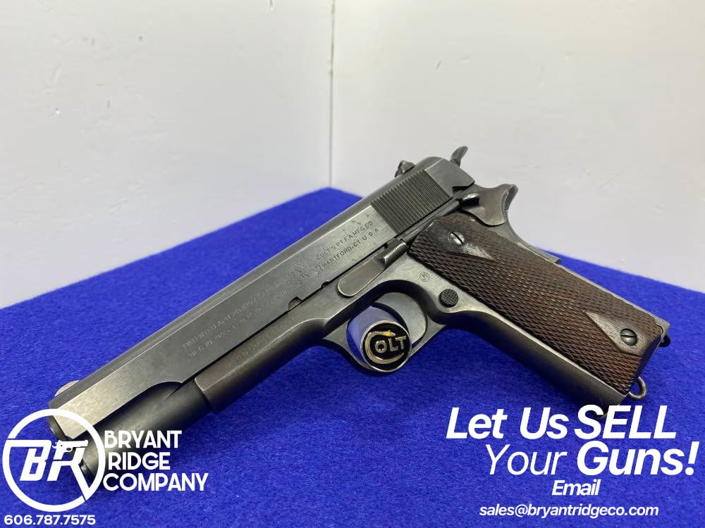 1918 Colt 1911 US Army .45 ACP Blue 5