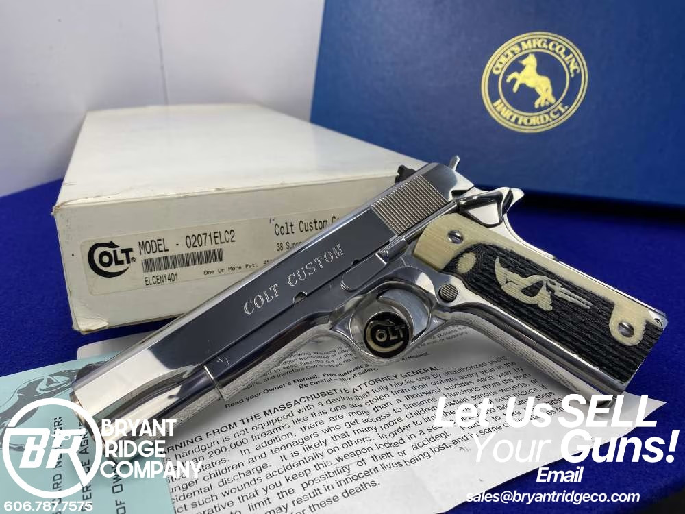 WA /COLT GOVERNMENT ガスガン Colt Custom ELCEN Government .38super *ULTRA RARE FACTORY BRIGHT
