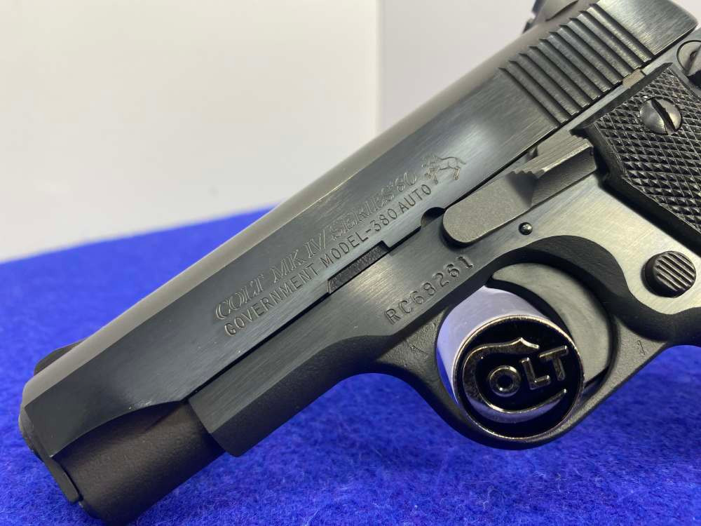 1987 Colt Government 380 .380 ACP Blue 3.25