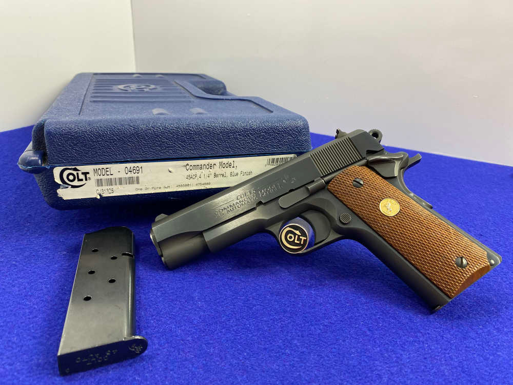 2003 Colt Commander Model .45 ACP Blue 4.25