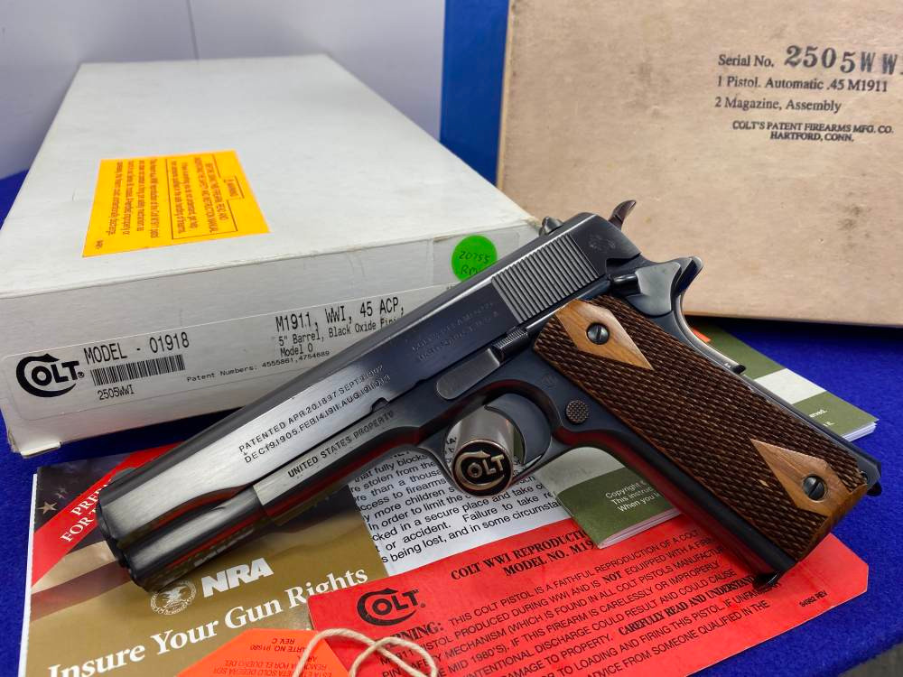 2010 Colt M1911 WWI .45ACP Black Oxide 5