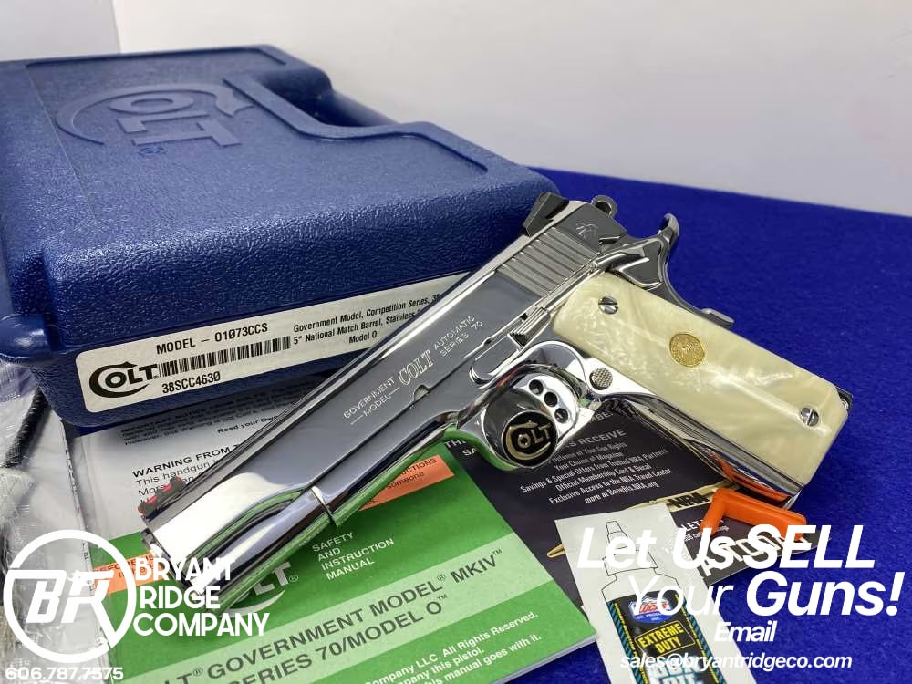 COLT GOVERNMENT STAINLESS MOD エアソフトガン Colt Government Competition .38 Super *STUNNING MIRRORED BRIGHT