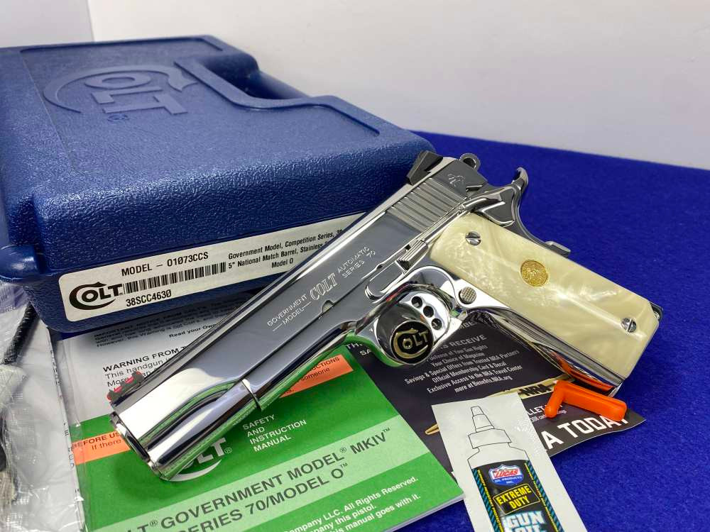Colt Government Competition .38 Super *STUNNING MIRRORED BRIGHT