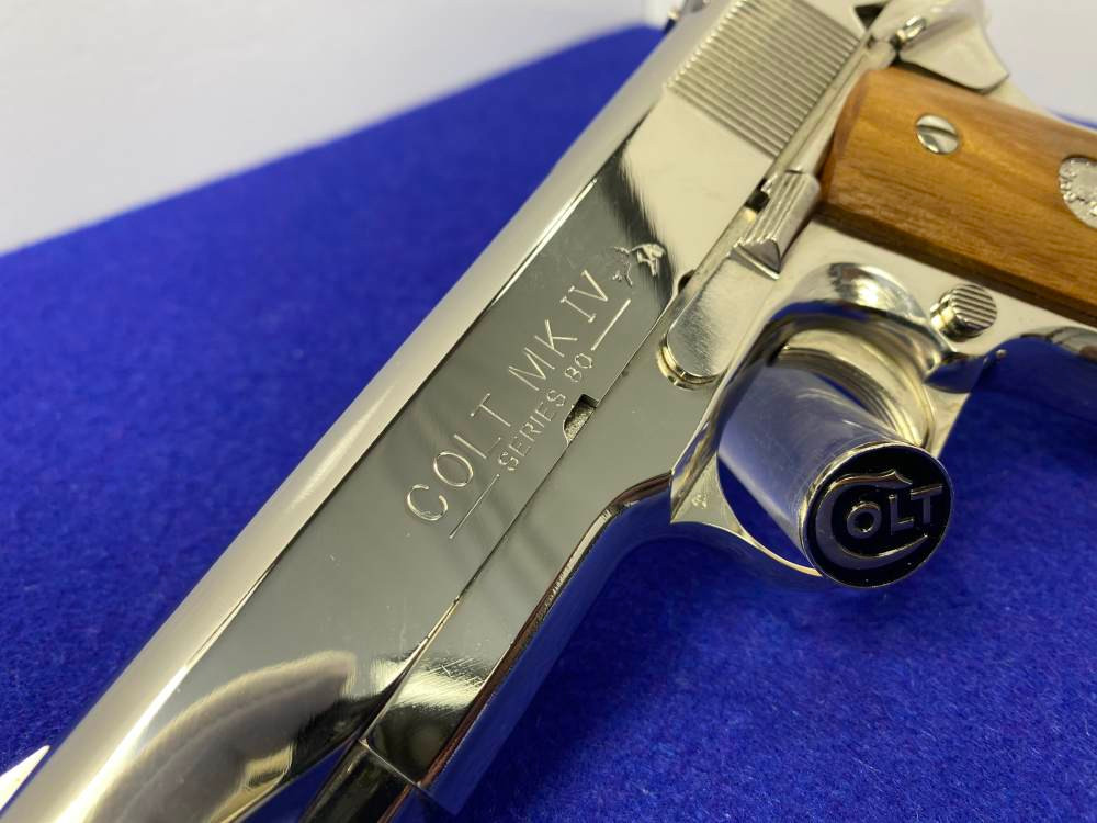 1984 Colt Combat Commander .45ACP *GORGEOUS BRIGHT NICKEL MODEL