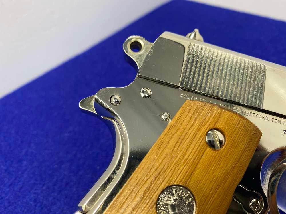 1984 Colt Combat Commander .45ACP *GORGEOUS BRIGHT NICKEL MODEL