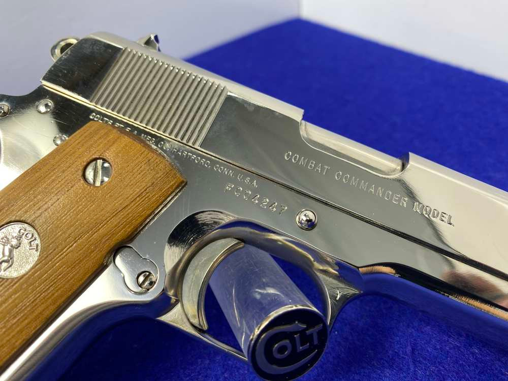 WA/コルト45 COVENMENT 80 BLOW BACK MODEL 1984 Colt Combat Commander .45ACP *GORGEOUS BRIGHT NICKEL MODEL