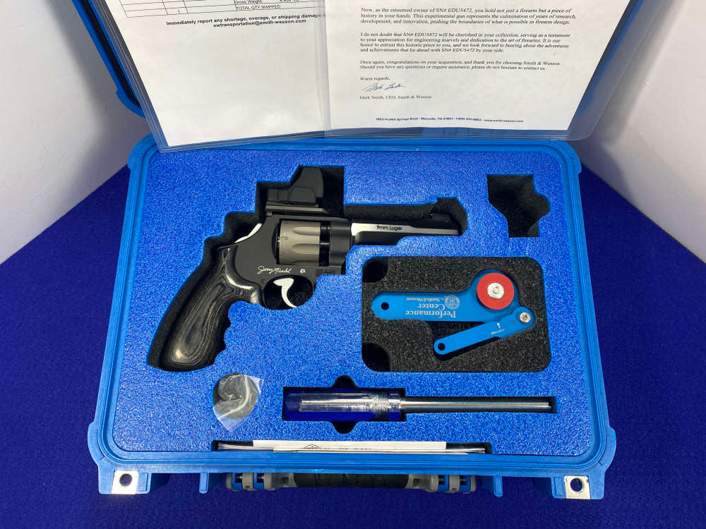 Smith & Wesson 327WR 9mm -ENGINEERING PROTOTYPE JERRY MICULEK