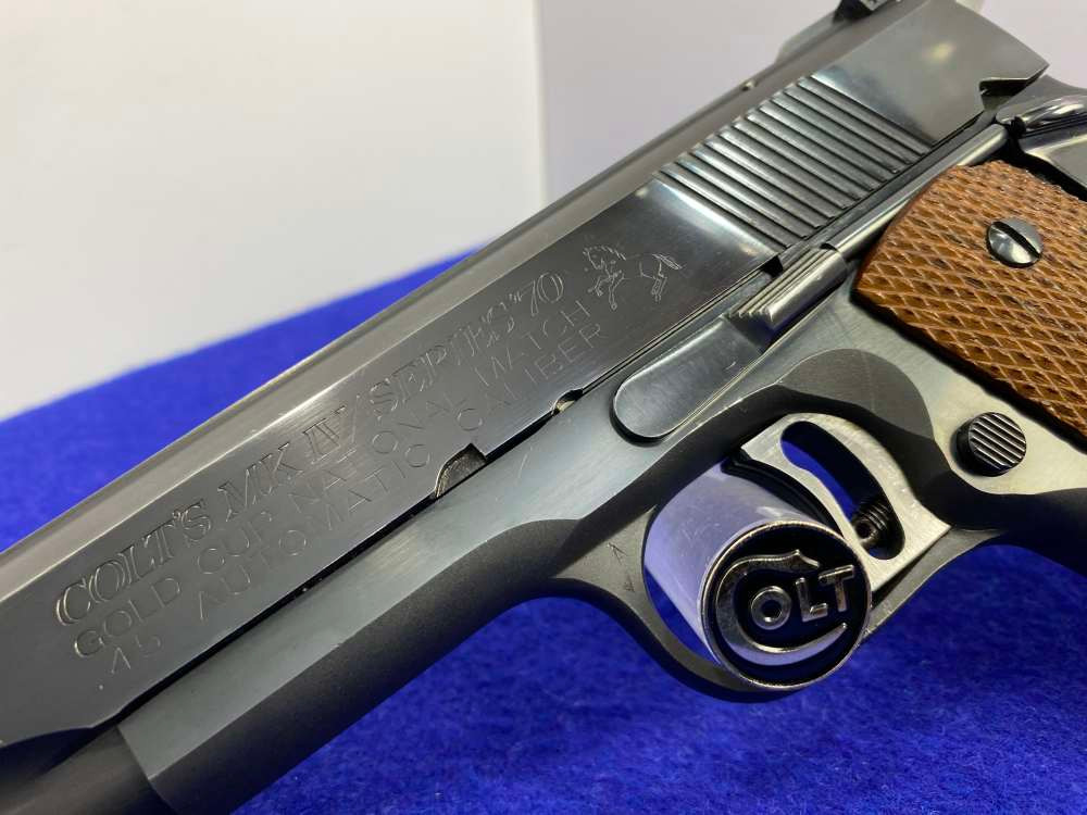 1974 Colt Gold Cup National Match .45 ACP Blue *TIMELESS MK IV