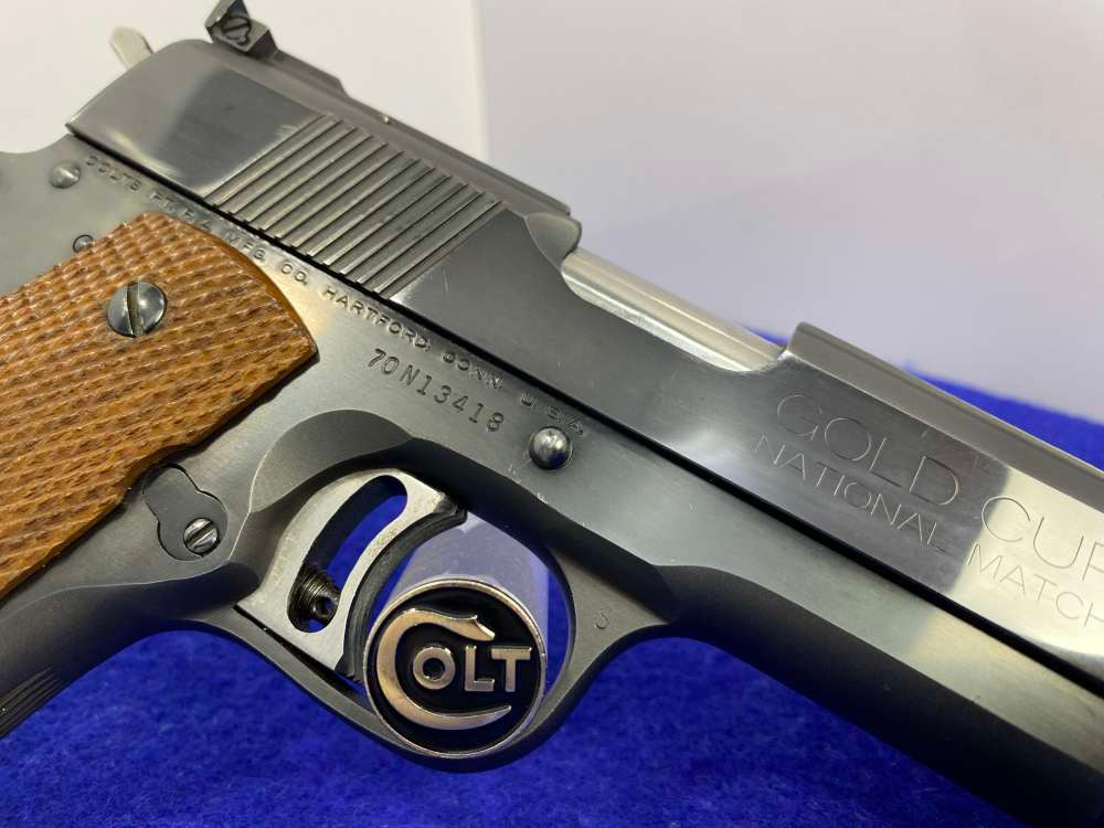 1974 Colt Gold Cup National Match .45 ACP Blue *TIMELESS MK IV