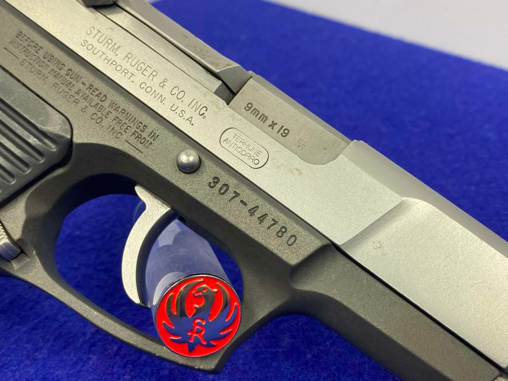 1993 Ruger P89 9mm Stainless 4.5