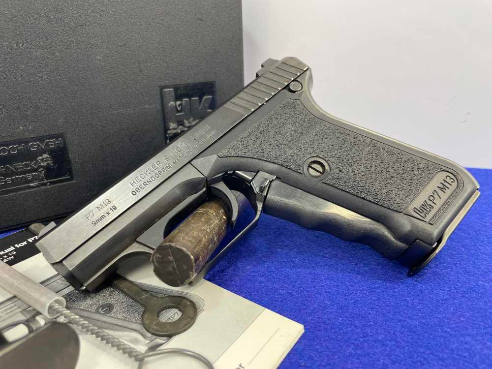 1991 Heckler & Koch P7 M13 9mm *COMPLETE PACKAGE - EXCELLENT