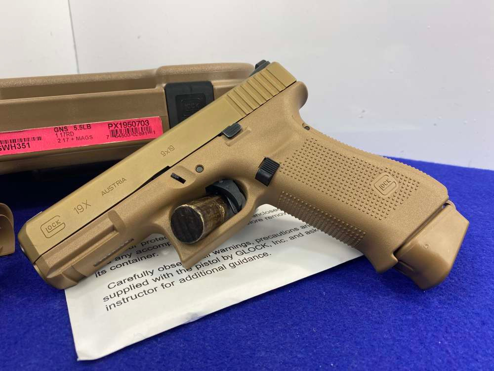 Glock 19X Gen 5 9mm Coyote Tan 4.02
