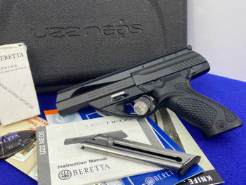 Beretta U22 Neos .22 LR Pistol Black 4.5" *FULL LENGTH TOP WEAVER RAIL*