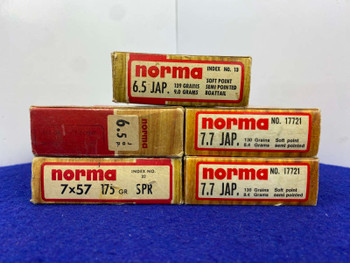 110 Rounds Norma 6.5 Japanese, 7.7 Japanese, & 7x57 Ammo *HARD-TO-FIND*-GID1213702085