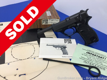 1982 Walther P38 German Made 7.65mm ".30 Luger"